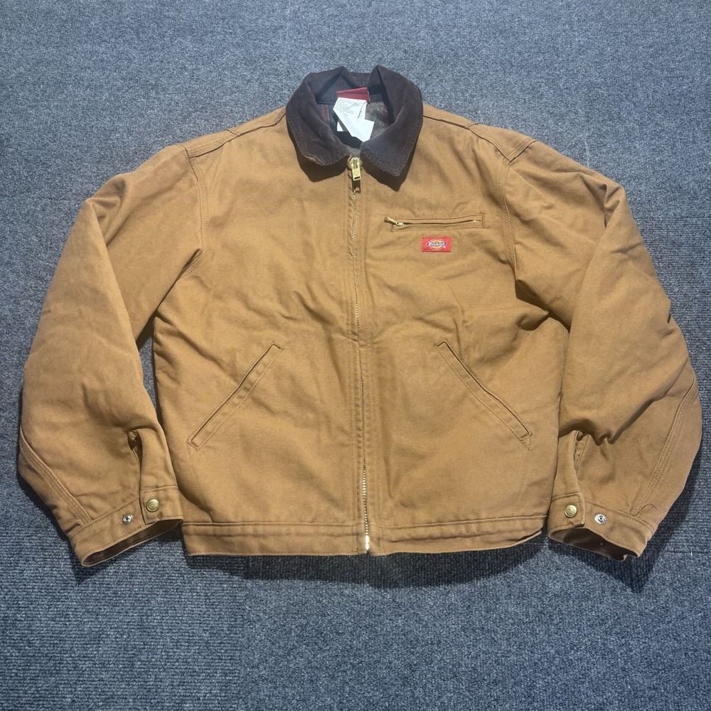 VTG Dickies Blanket Lined Detroit Style Jacket Workwear Canvas Size Medium
